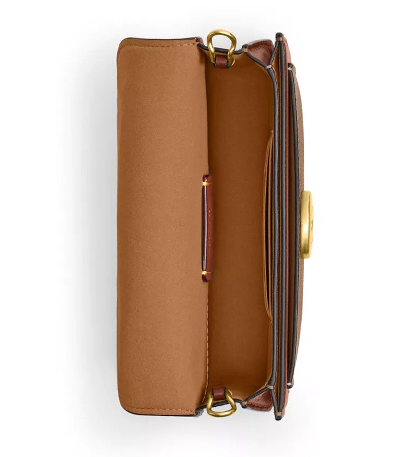 Tabby Chain Crossbody 19 Tan Brown