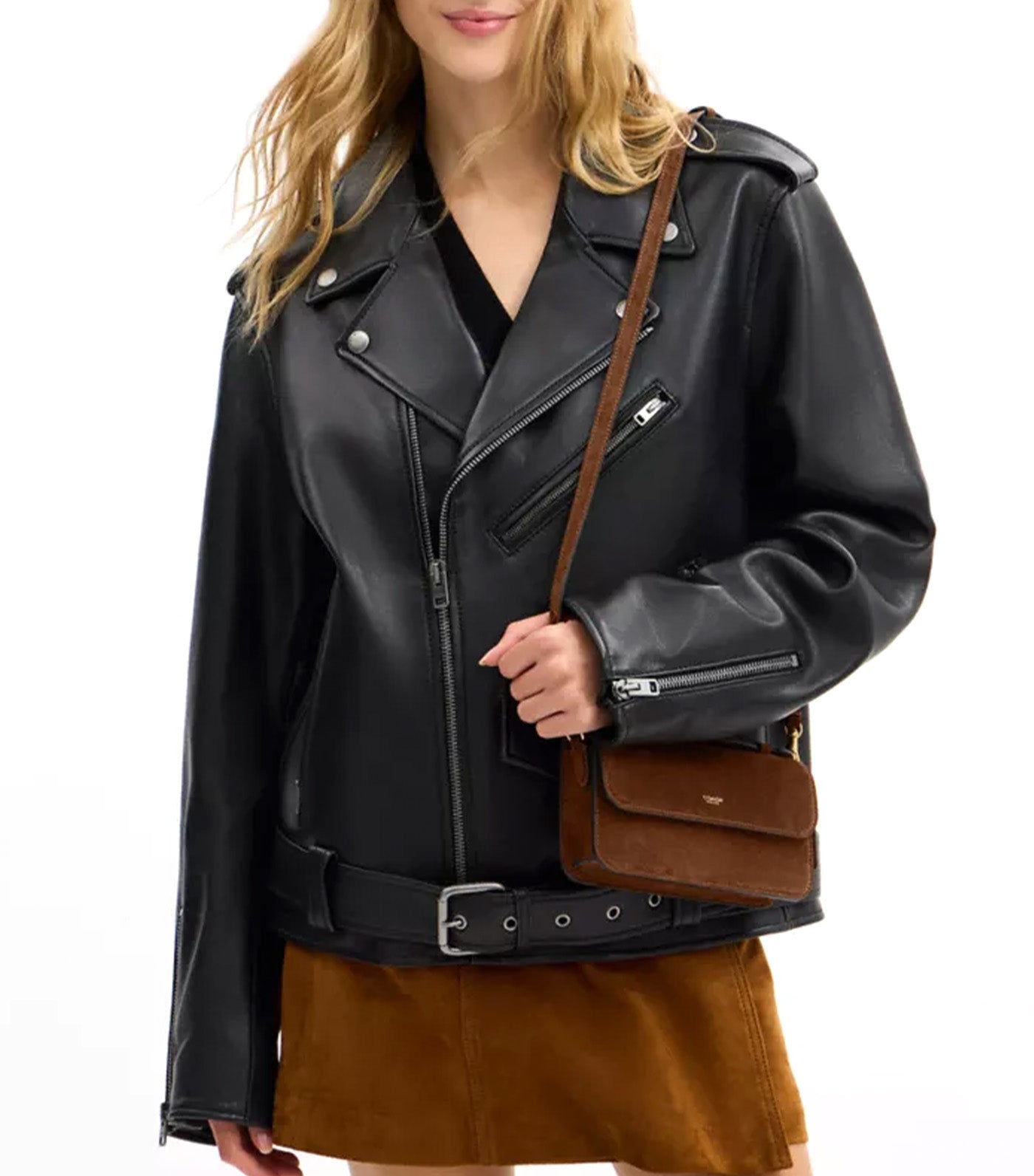 Elora Top Handle Crossbody Bag Warm Brown