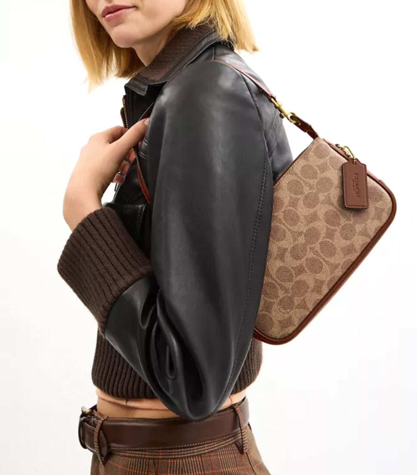 Plaza Bag Tan Brown