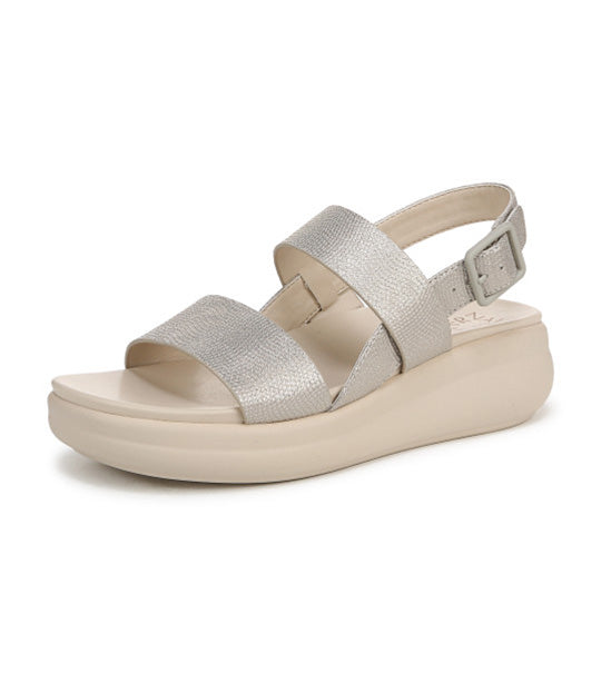 Coast Wedge Sandals Warm Silver