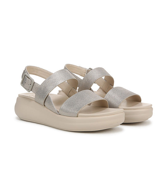 Coast Wedge Sandals Warm Silver