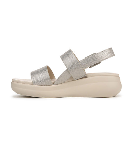 Coast Wedge Sandals Warm Silver