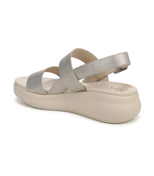 Coast Wedge Sandals Warm Silver