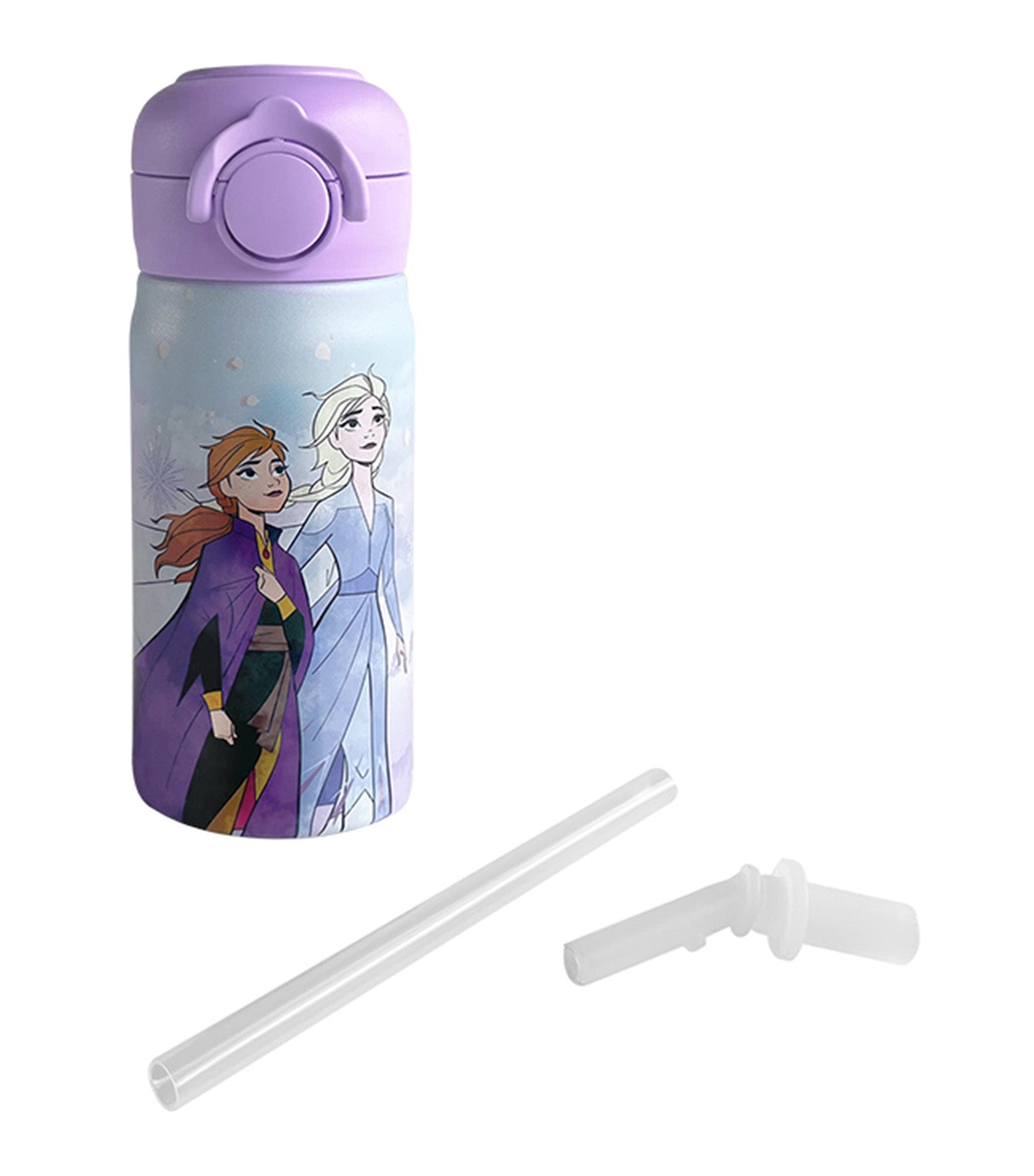 Totsafe Disney Kids Double Wall Stainless Steel Insulated Sippy Bottle 354ml - Frozen Seek The Magic