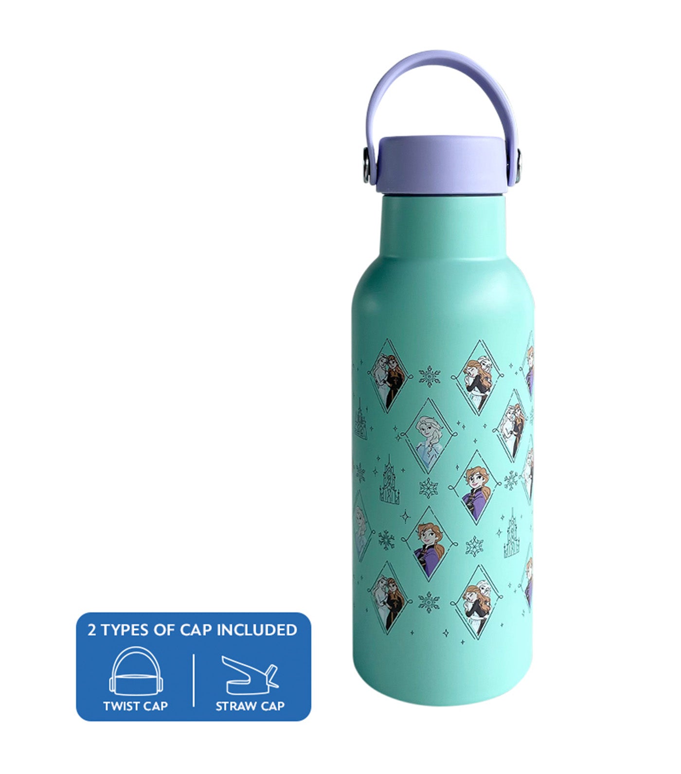 Disney Stainless Steel Insulated Water Bottle 483ml - Frozen Casual Charm