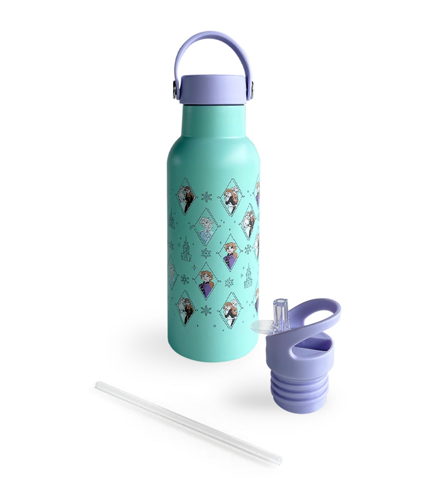 Disney Stainless Steel Insulated Water Bottle 483ml - Frozen Casual Charm