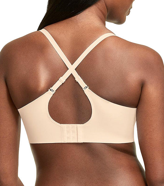 Full Coverage Back Smoothing Underwire Bra Almond