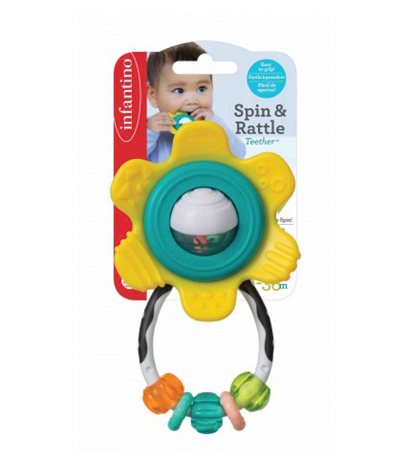 Spin & Rattle Teether Yellow