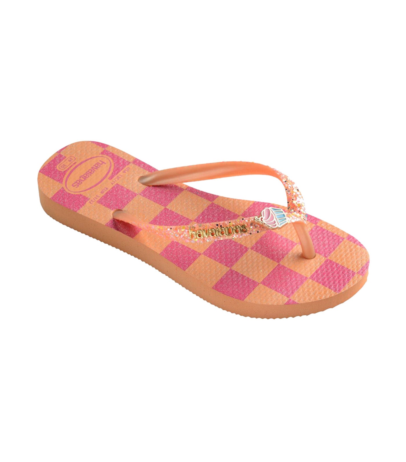 Kids Slim Glitter Trendy Flip Flops