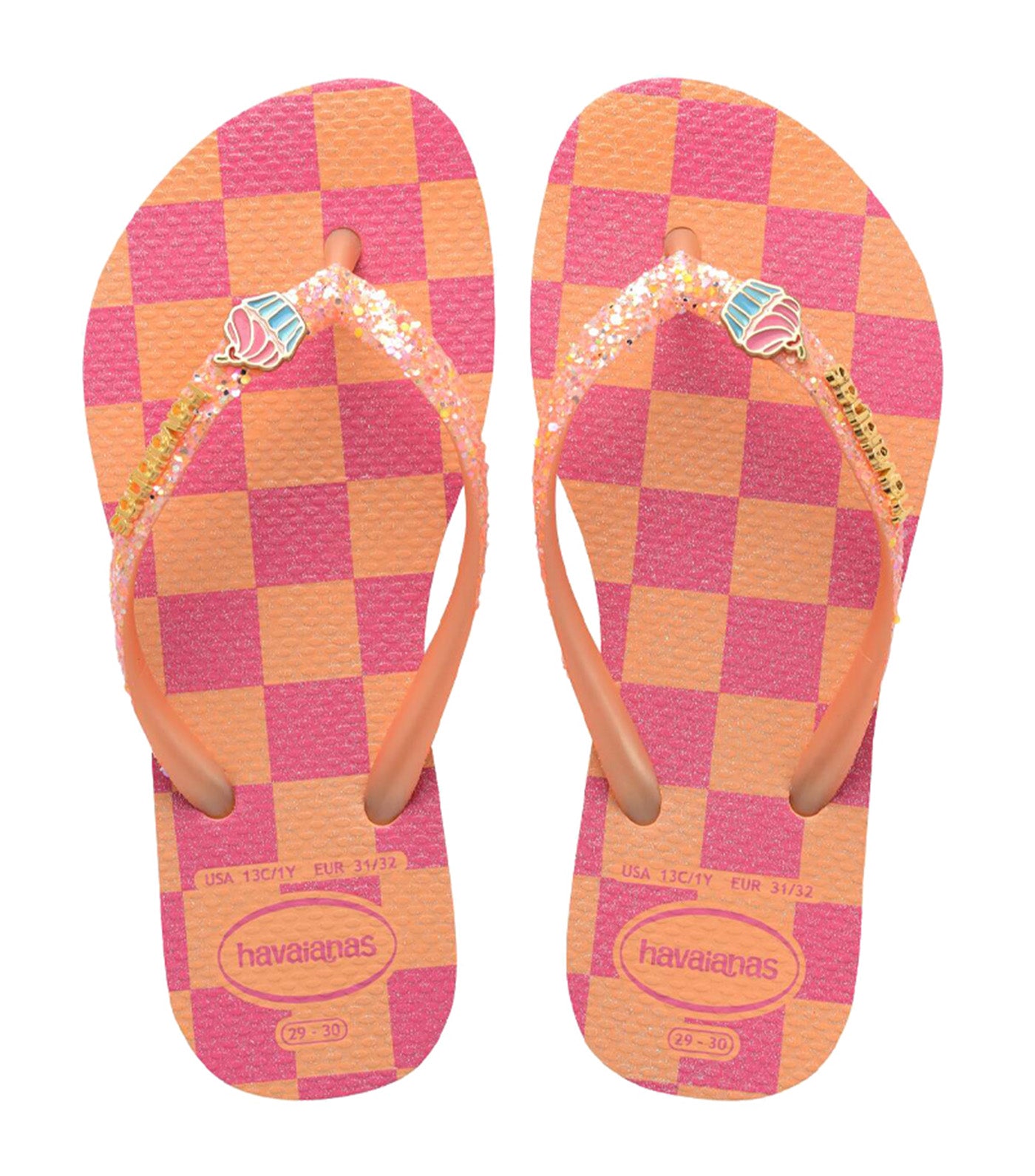 Kids Slim Glitter Trendy Flip Flops