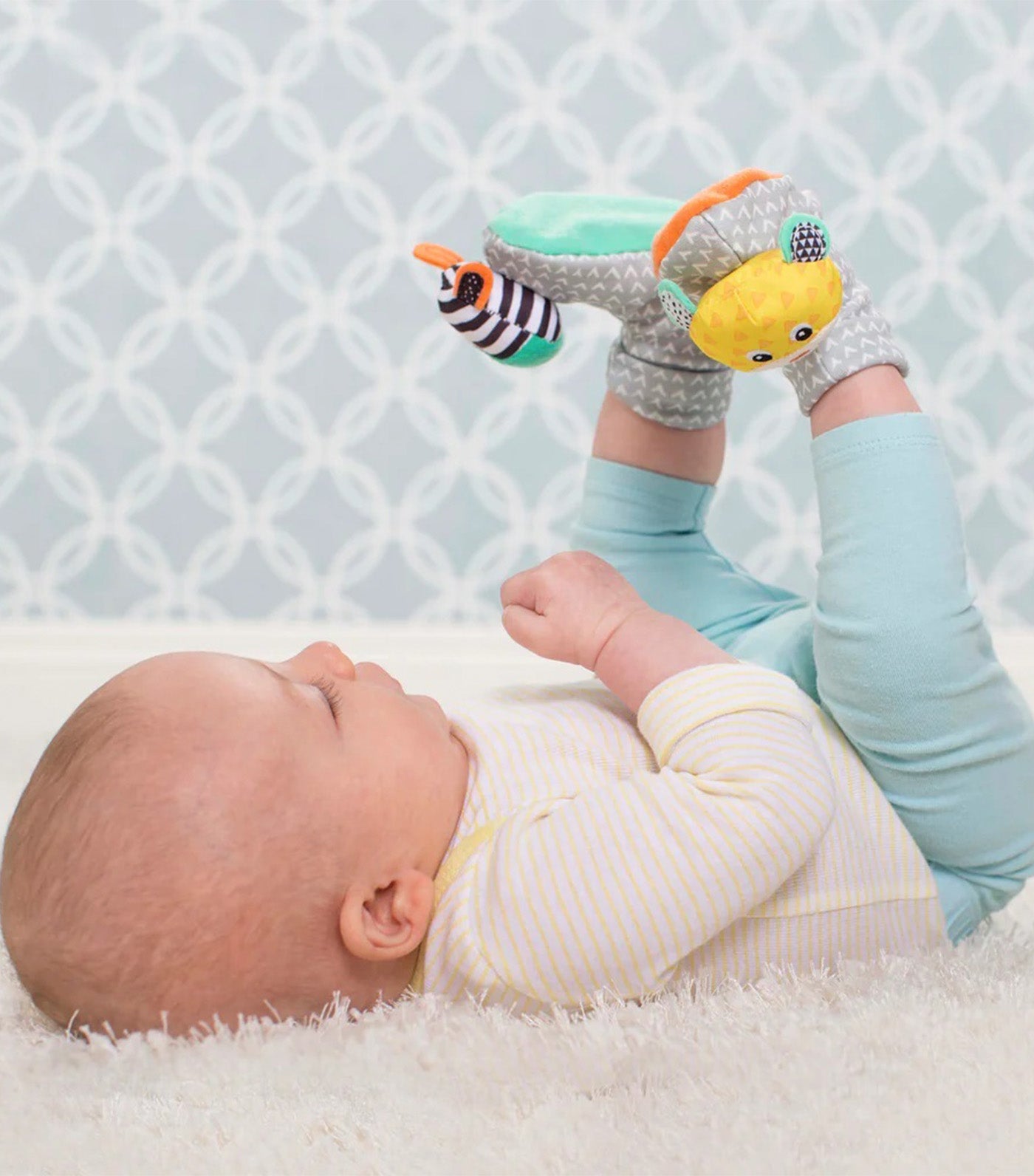 Foot Rattles Zebra and Tiger