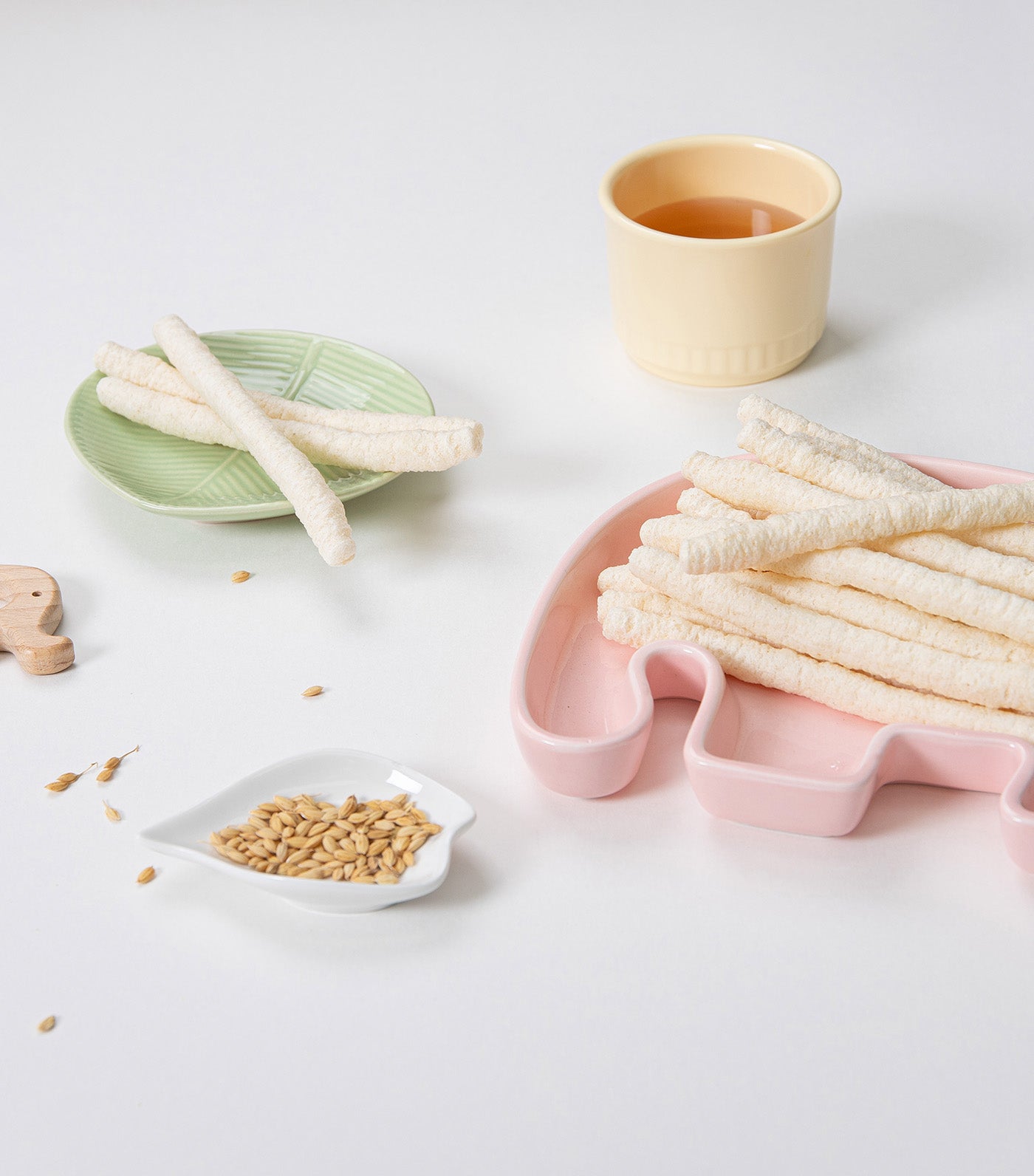 Organic Rice Snack Long Sticks Sweet Pumpkin and Black Sesame