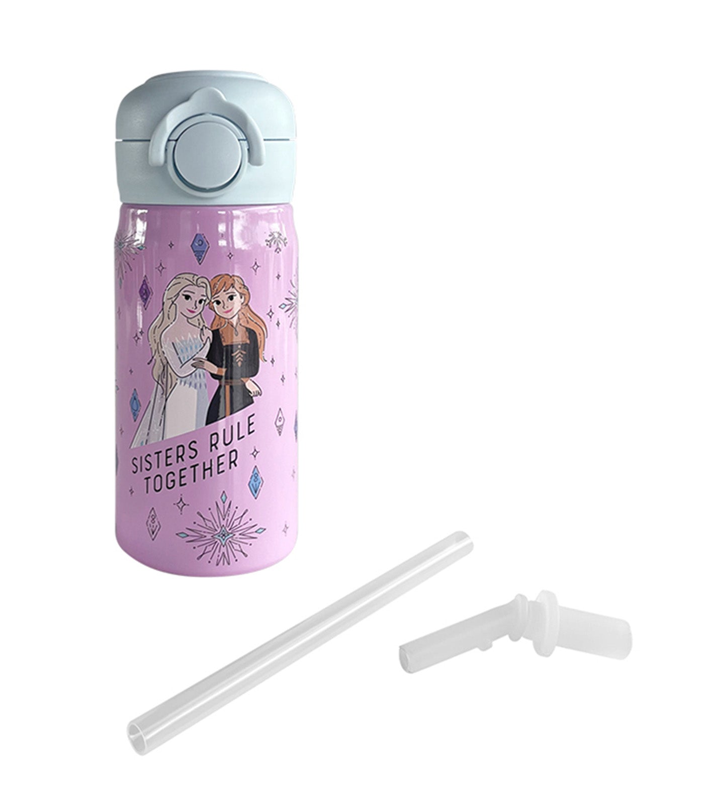 Totsafe Disney Kids Double Wall Stainless Steel Insulated Sippy Bottle 354ml - Frozen Casual Charm