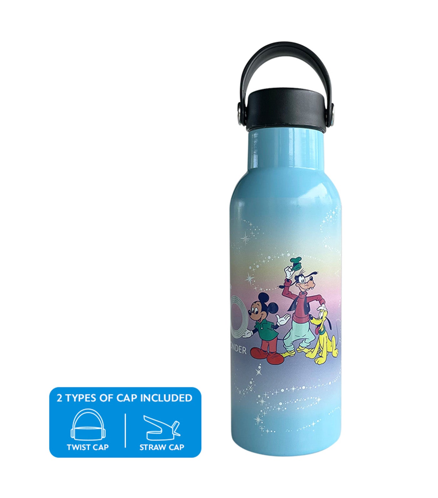 Disney Stainless Steel Insulated Water Bottle 483ml - Disney 100 Iridescent