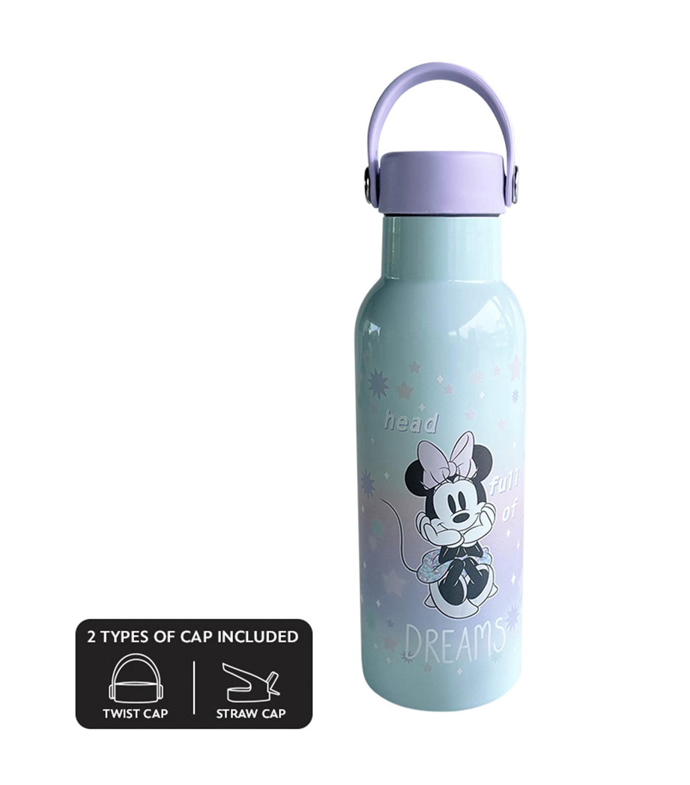 Disney Stainless Steel Insulated Water Bottle 483ml - Minnie Take Me To The Stars