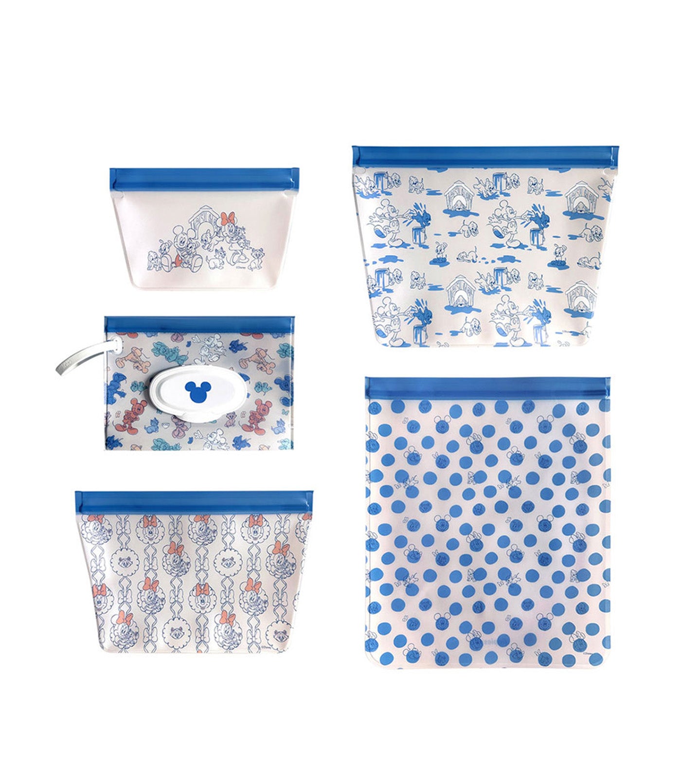 Lab Disney Puppies and Kittens 5-pc Bag Organizer Set