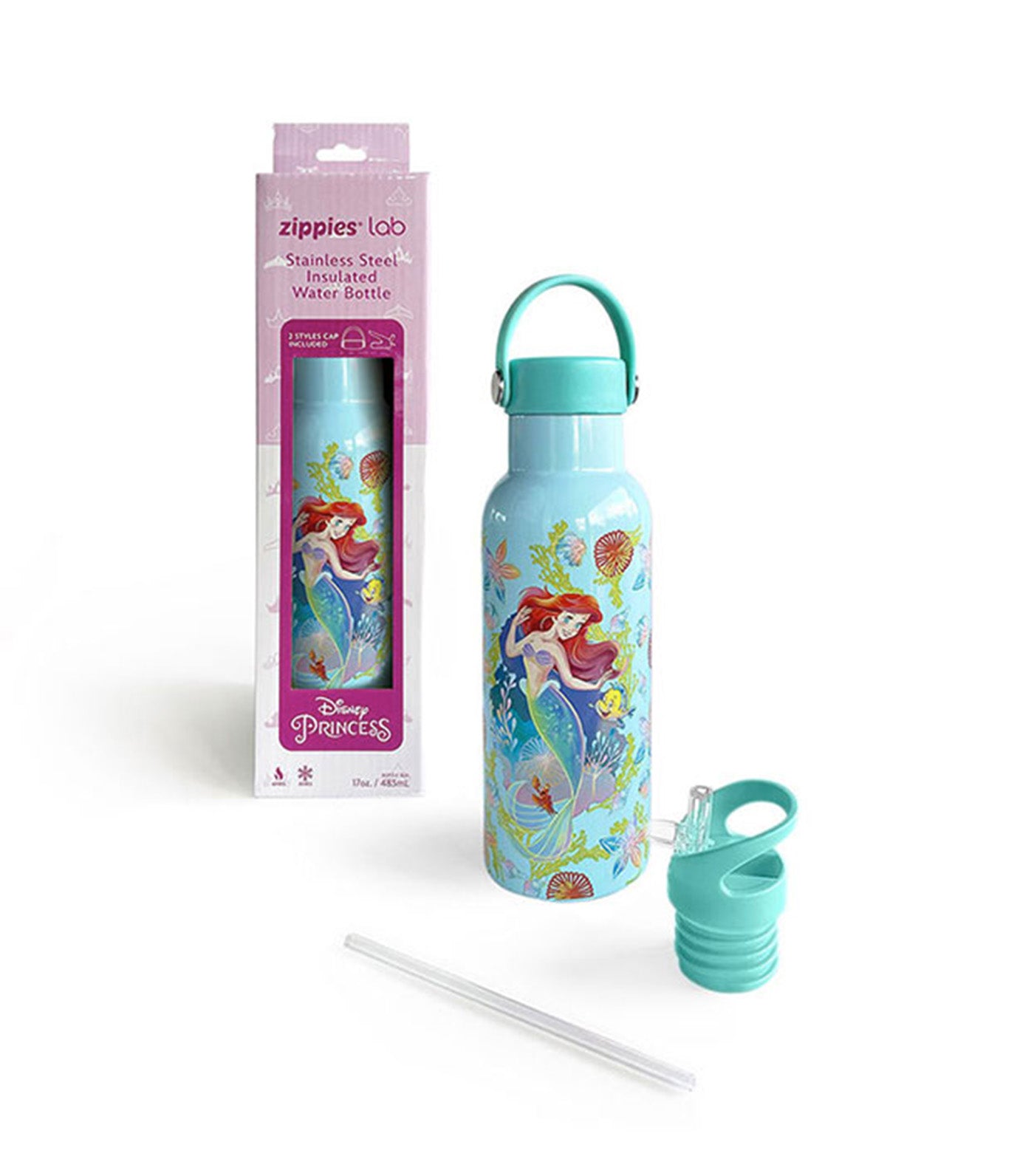 Stainless Steel Insulated Water Bottle - Ariel Pearlescent 483ml