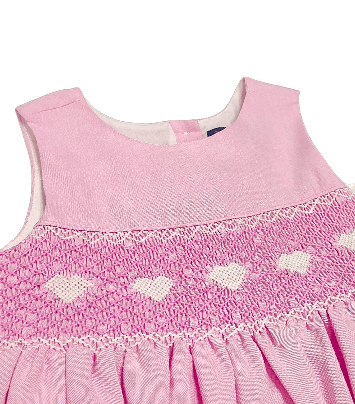 Blanche Girls Smocked Dress Pink