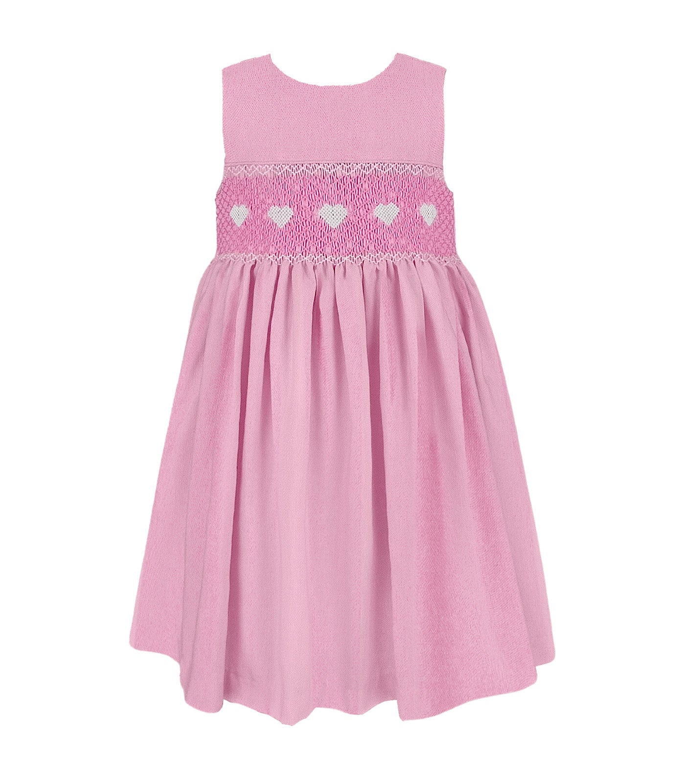 Blanche Girls Smocked Dress Pink