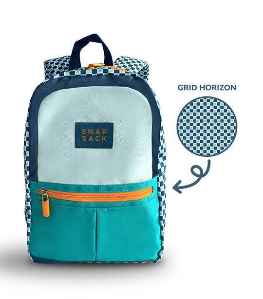 Kids Backpack Grid Horizon