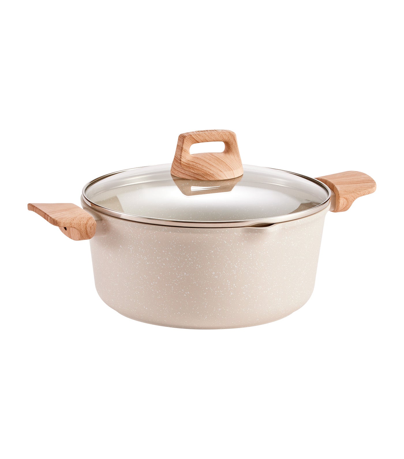 Cristalia Plus Stewpot 20 cm with Lid Beige