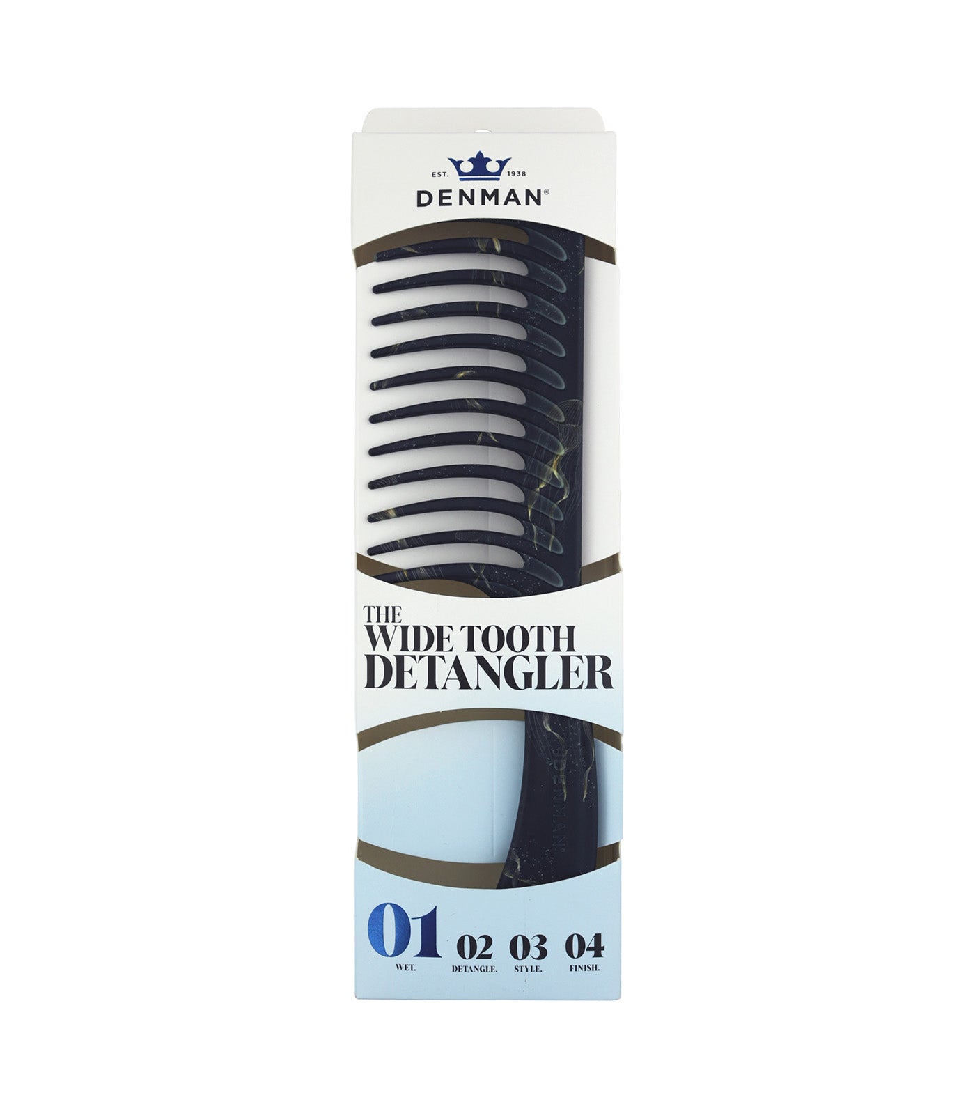D28 The Deluxe Wide Tooth Detangler Comb - Future Dusk