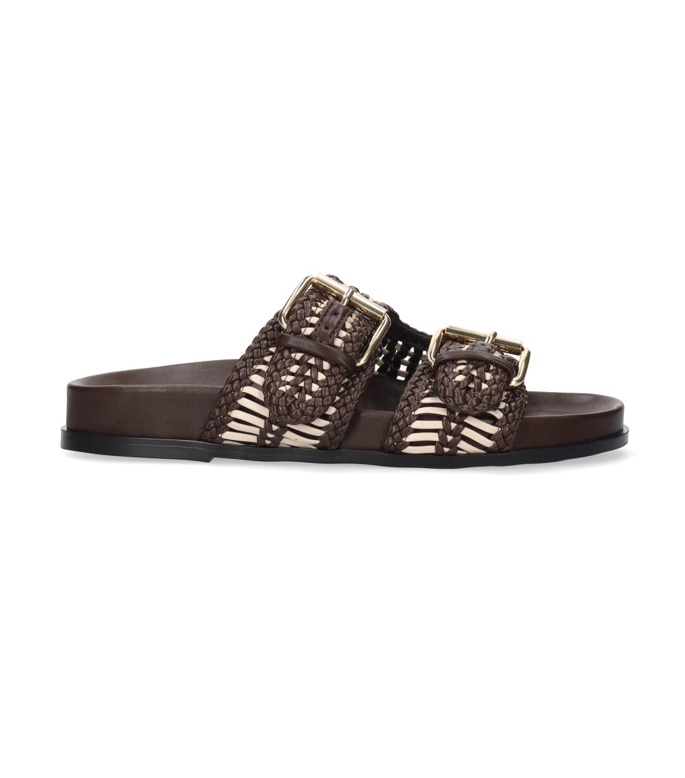 Bibi Lou Dahlia Flat Sandals Brown