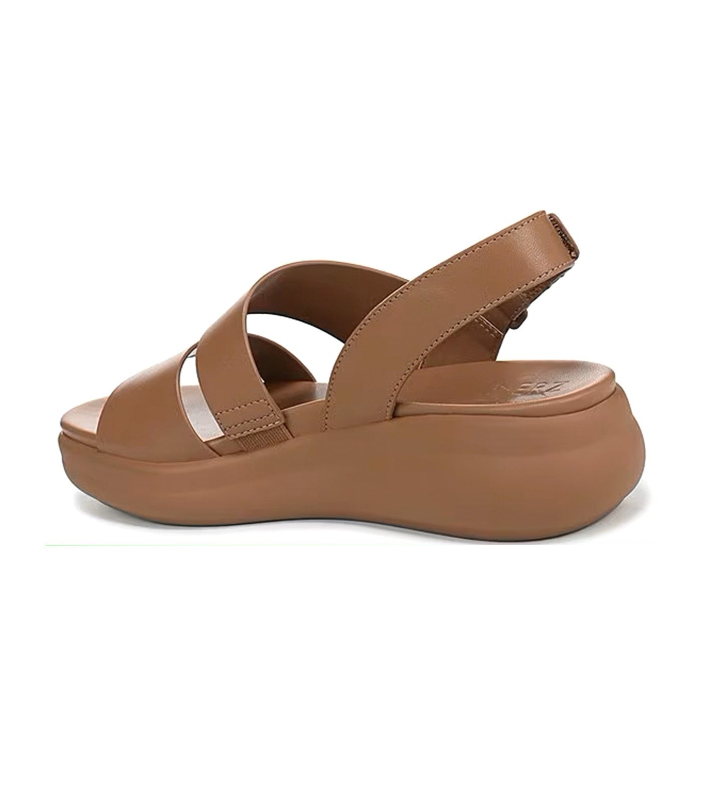 Darby Leather Wedge Sandals Cafe