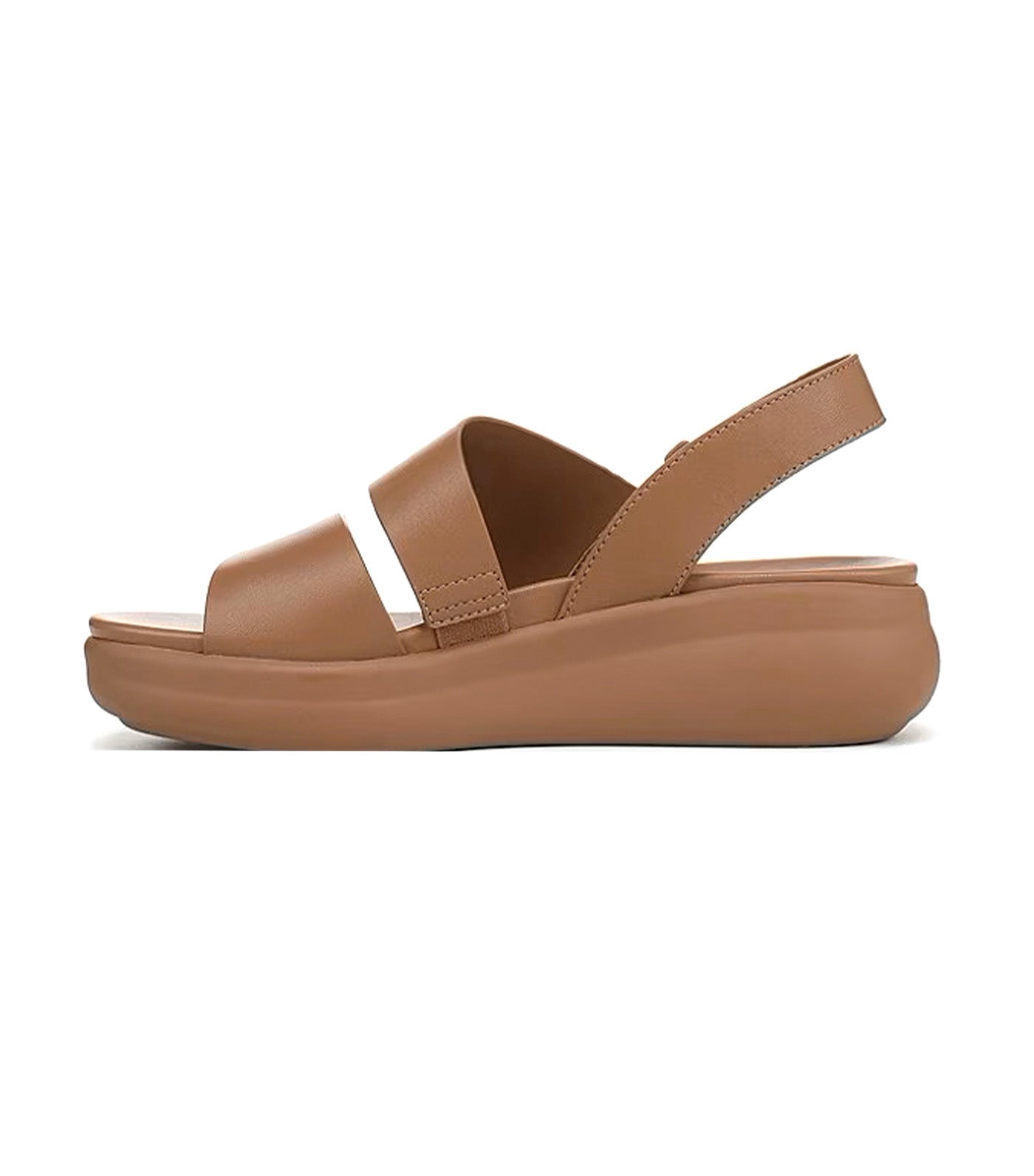 Darby Leather Wedge Sandals Cafe