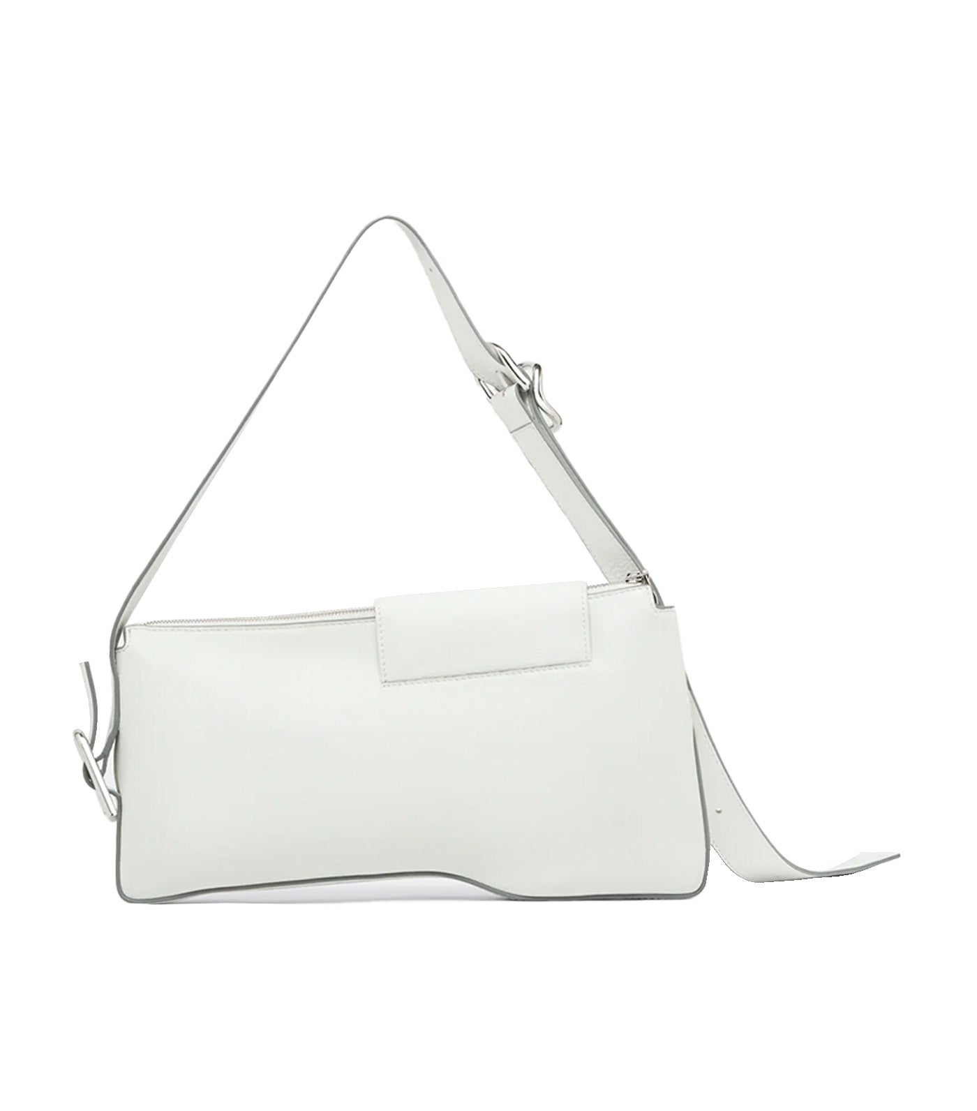 Duo Pocket Shoulder Bag White