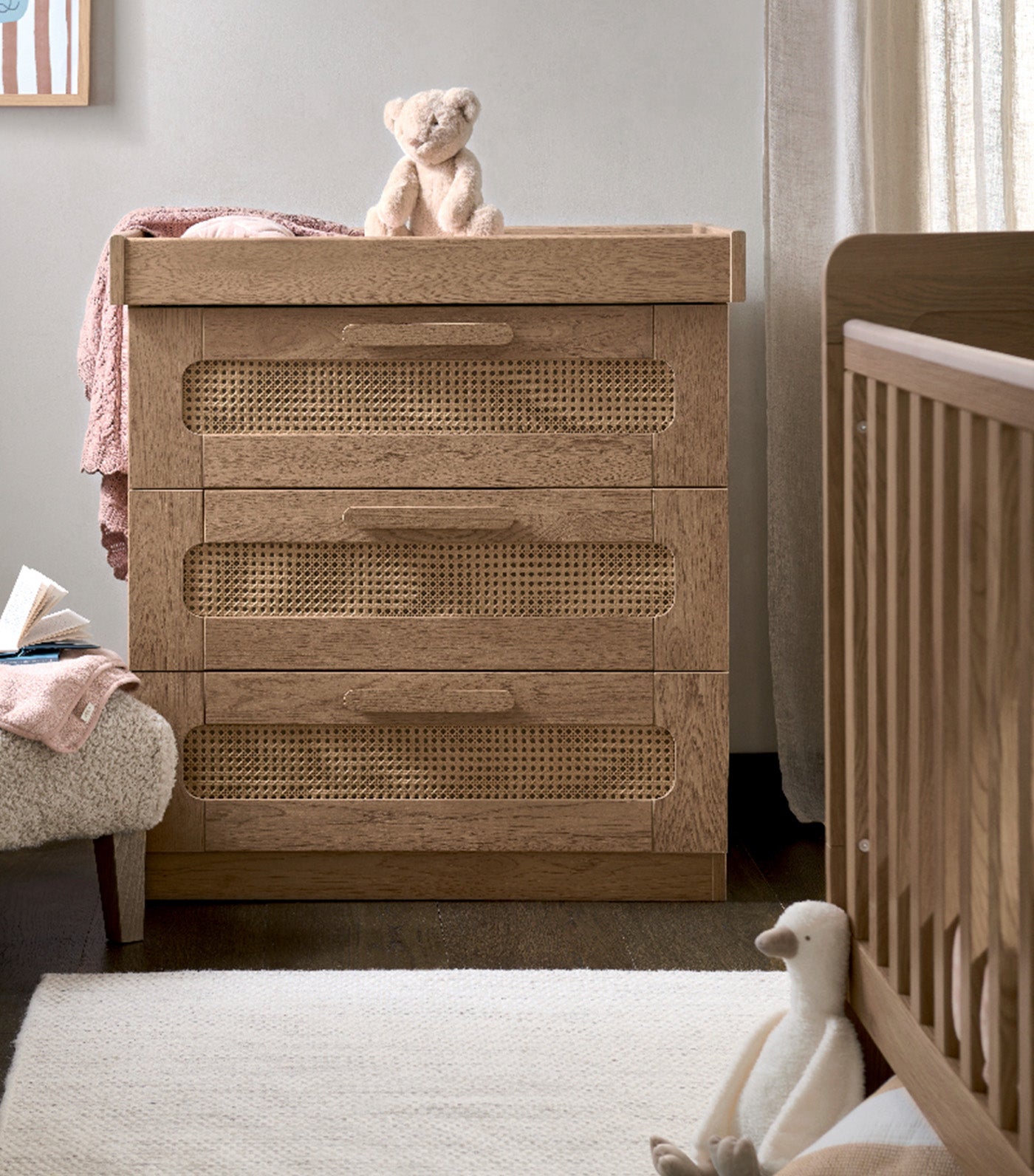 Esna Dresser and Changer Rattan