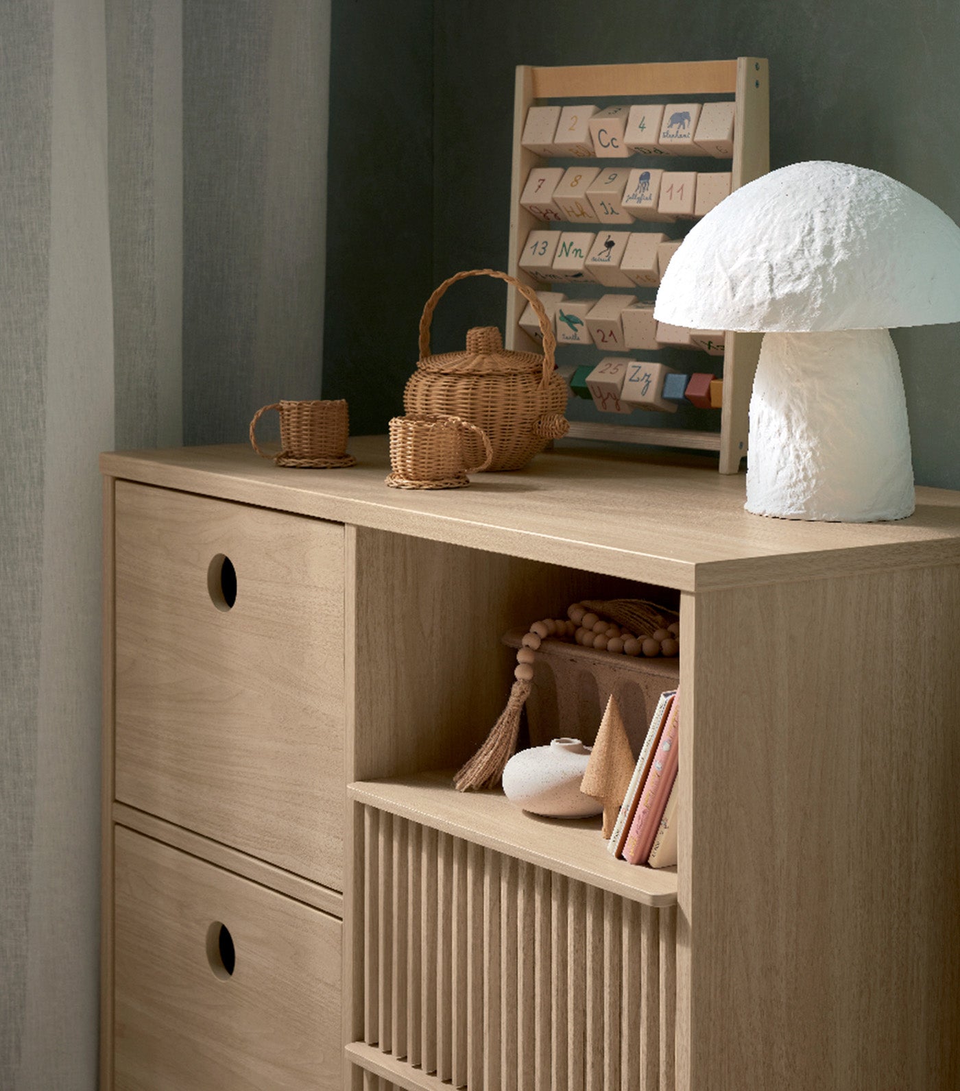 Oska Dresser Changer Natural Oak
