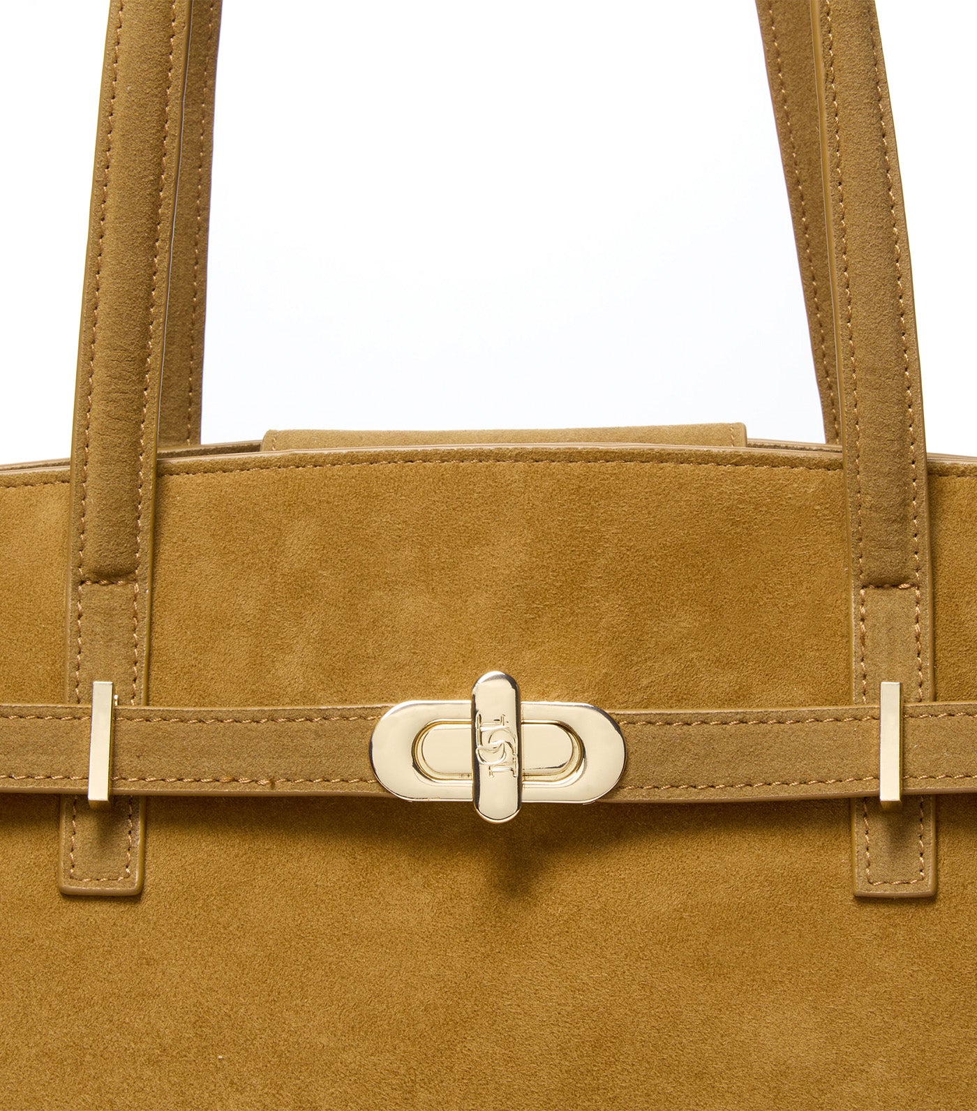 Define Large Belted Tote Tan