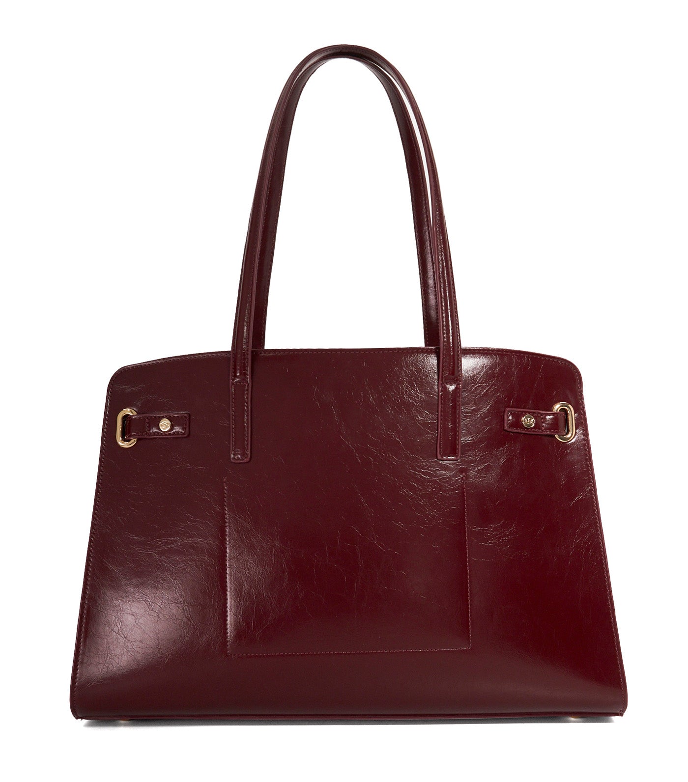 Define Large Belted Tote Burgundy