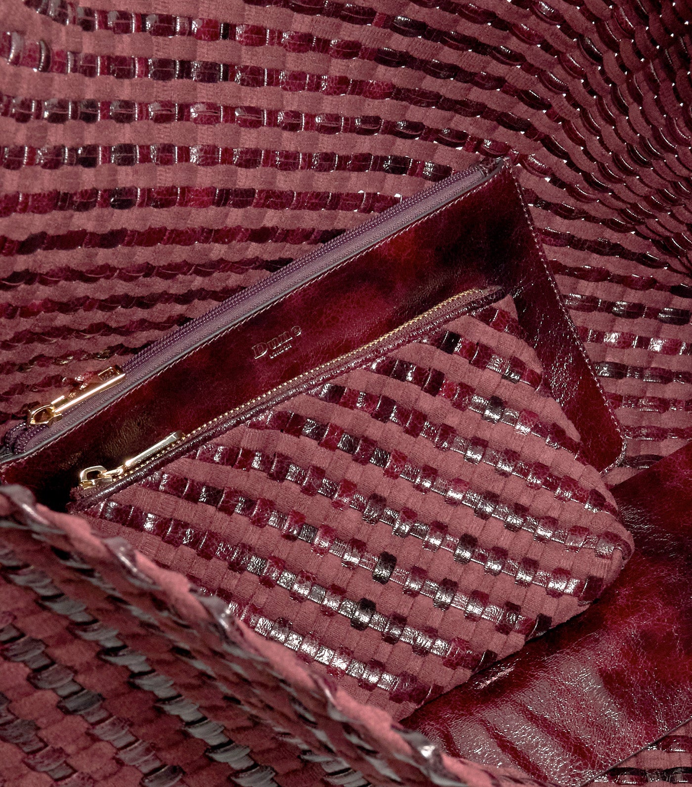 Deliberate Extra Large Woven Shoulder Bag Purple