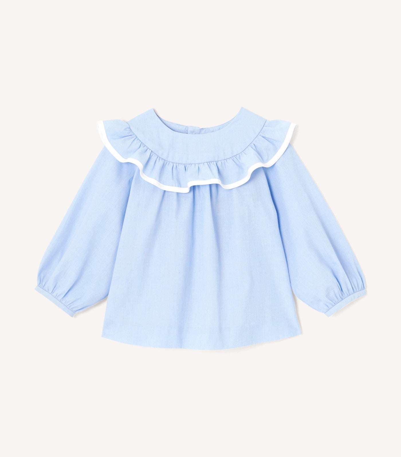 Destinee Long Sleeves Bleu/Blanc
