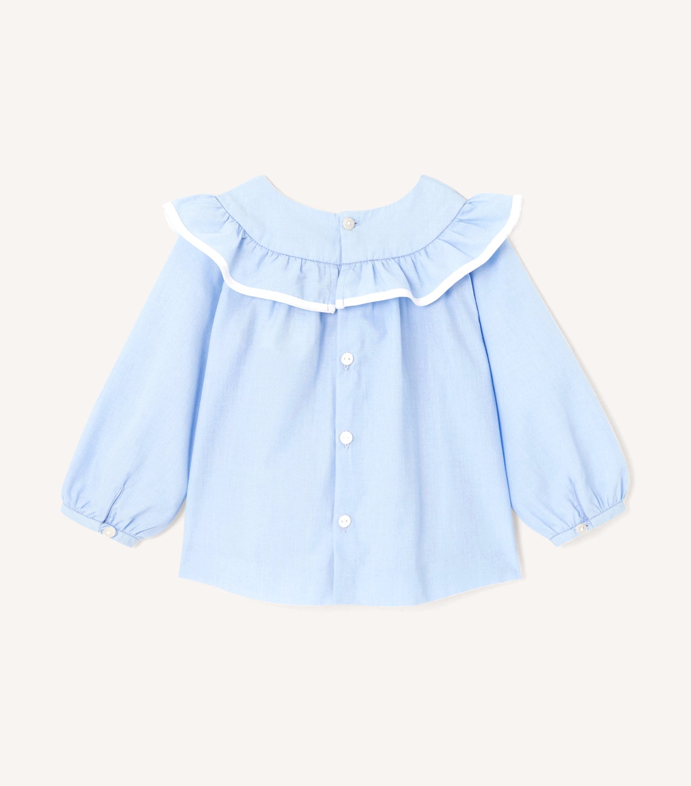 Destinee Long Sleeves Bleu/Blanc