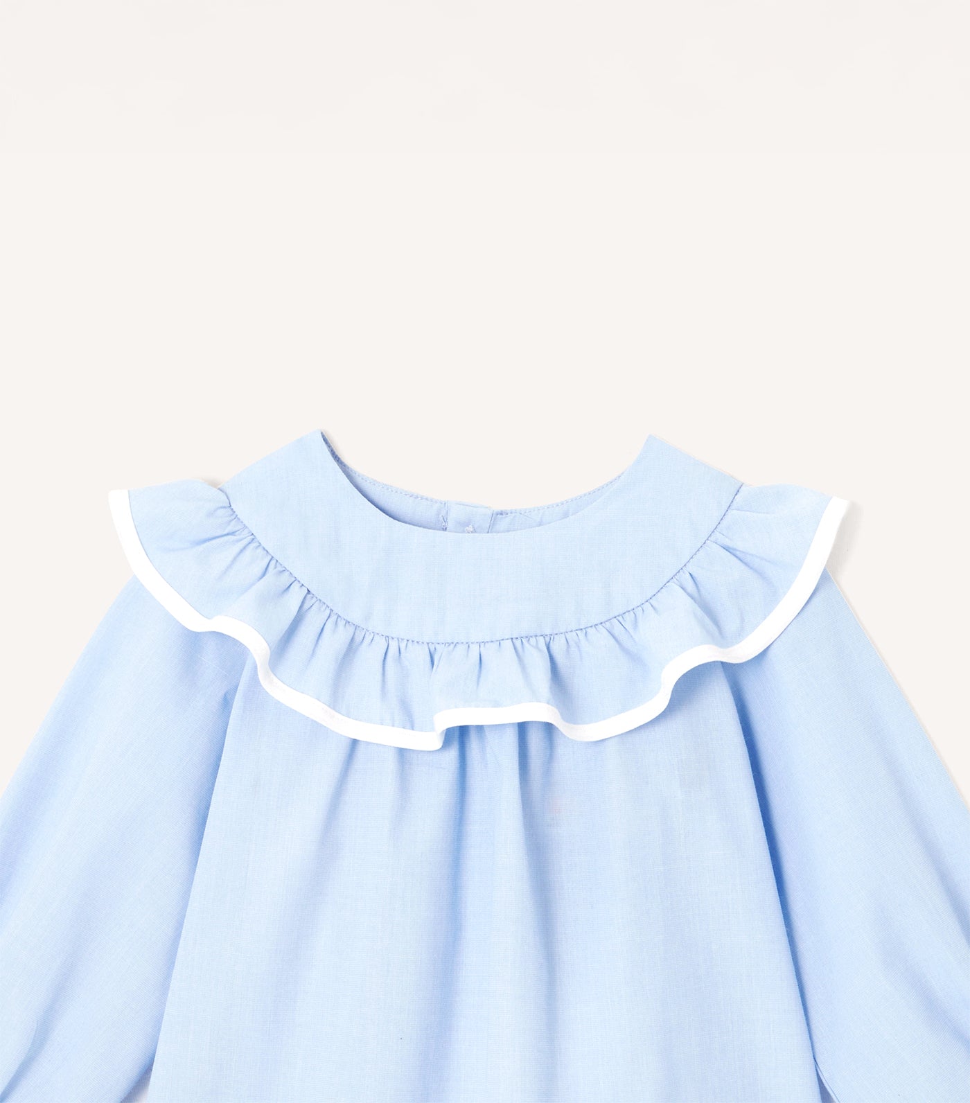 Destinee Long Sleeves Bleu/Blanc