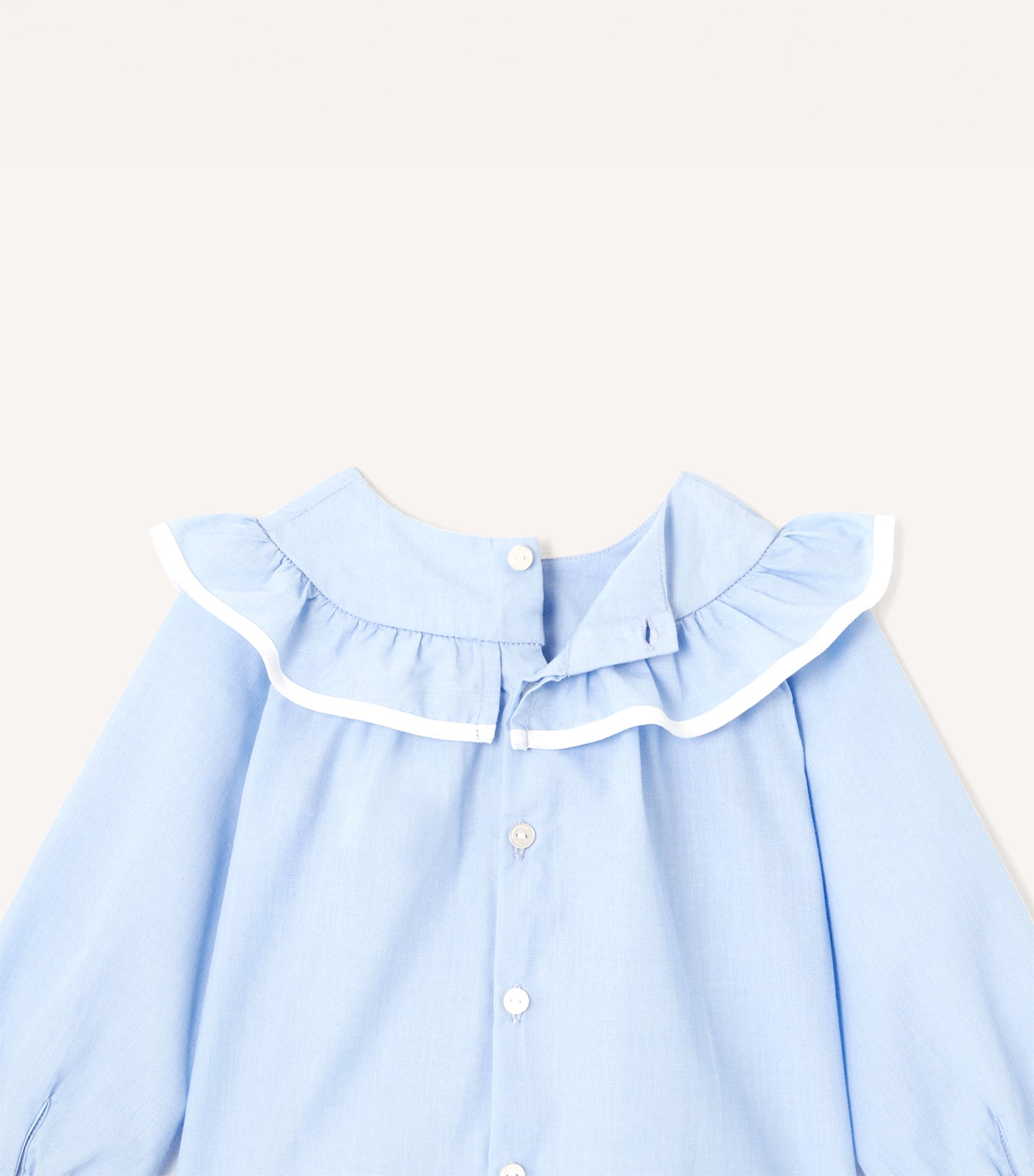 Destinee Long Sleeves Bleu/Blanc