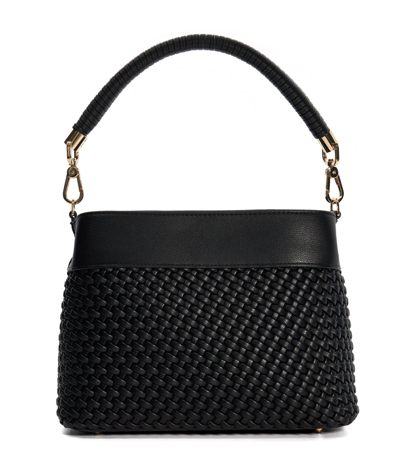 Dinidelphie Medium Woven Grab Bag Black