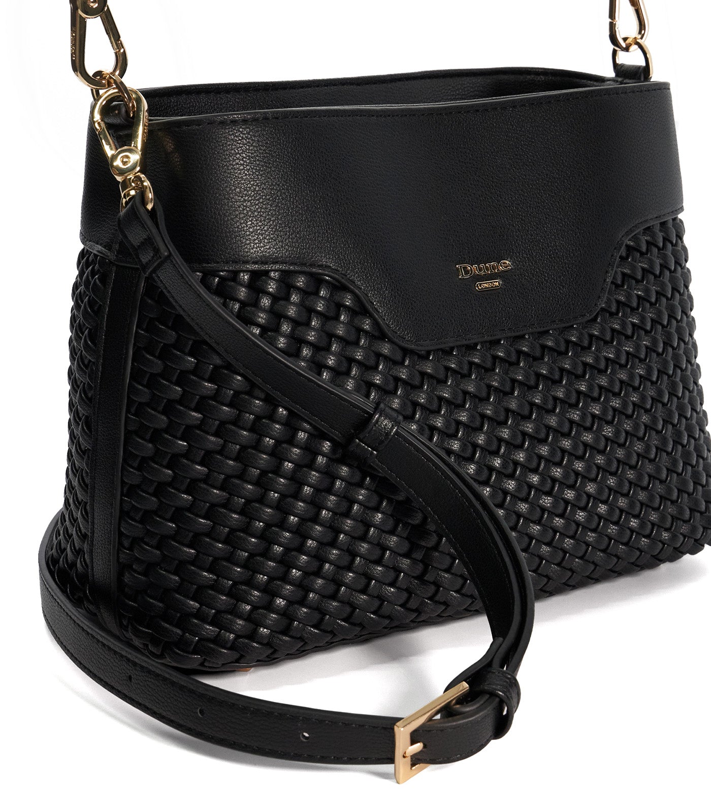 Dinidelphie Medium Woven Grab Bag Black