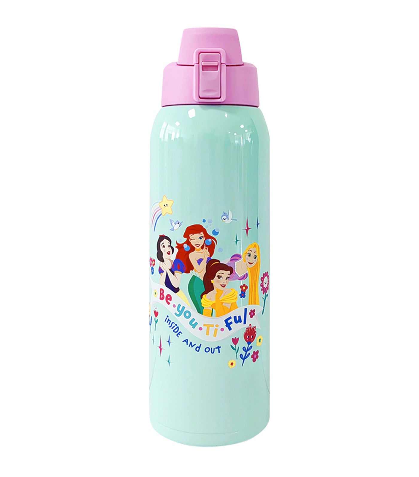 Disney 1L Insulated Tumbler with Carrying Pouch - Disney Princess More Than A Rainbow