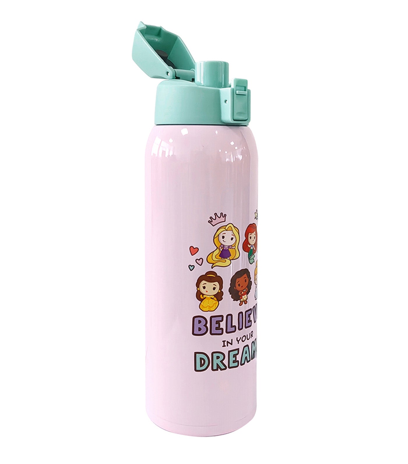 Disney 1L Insulated Tumbler with Carrying Pouch - Disney Princess Chibi