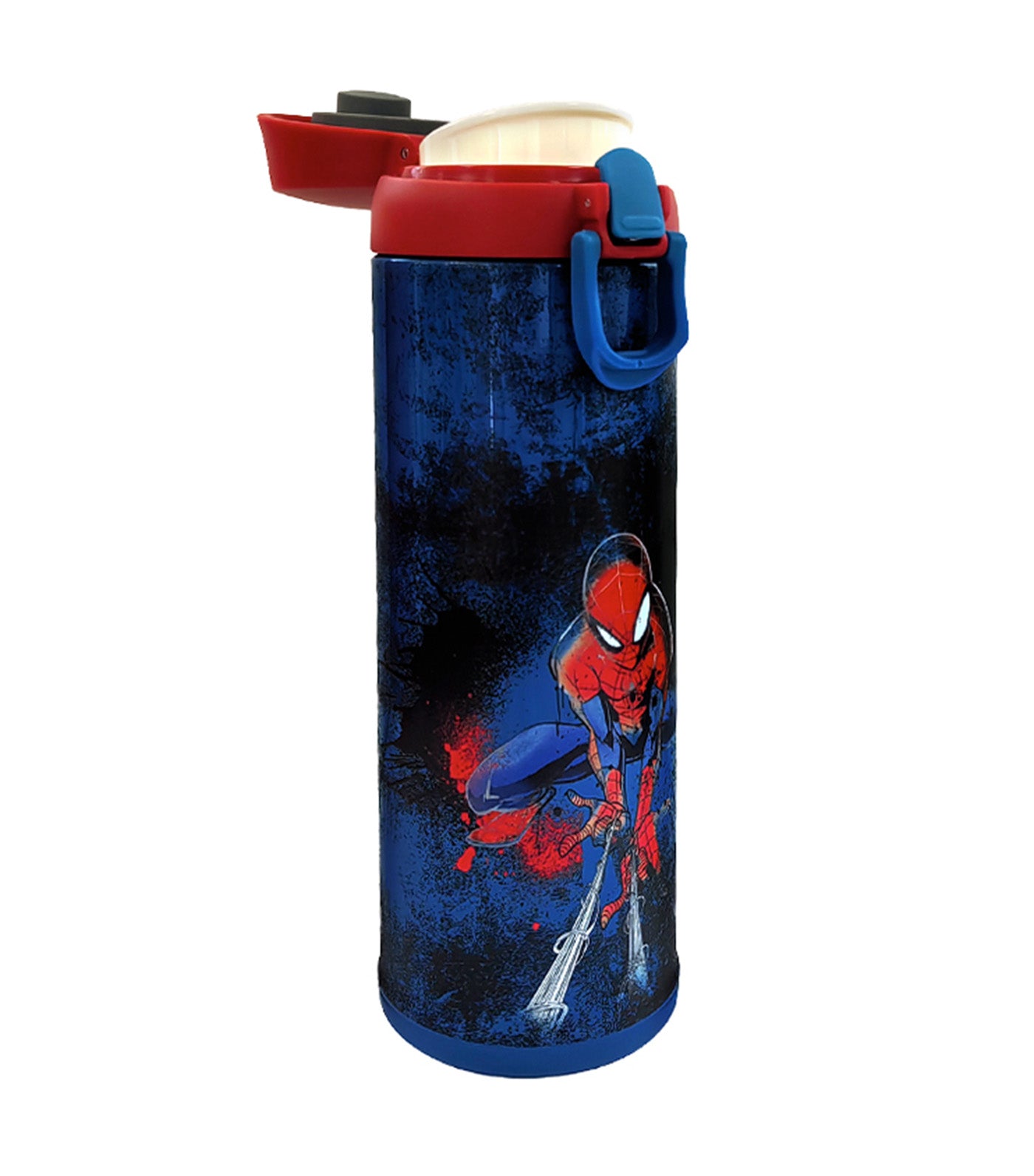 Disney and Marvel 480ml Flip Top Insulated Water Bottle - Spider-Man Skate Park DN0206