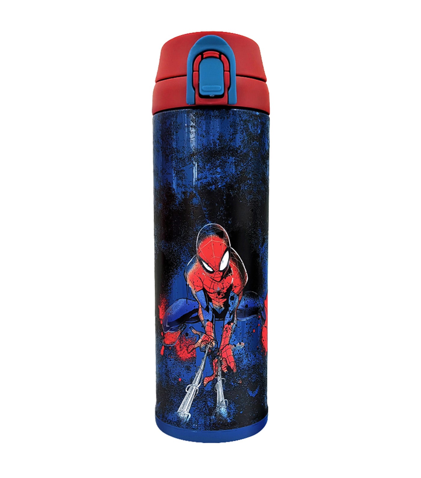 Disney and Marvel 480ml Flip Top Insulated Water Bottle - Spider-Man Skate Park DN0206