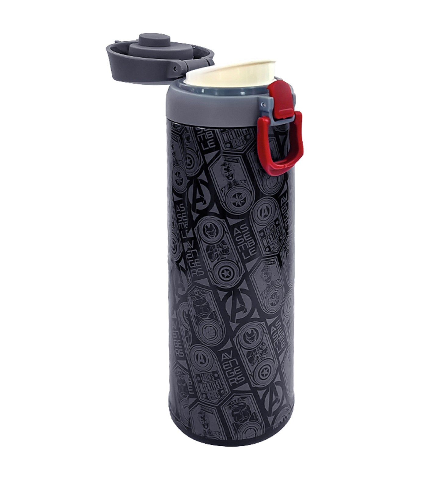 Disney and Marvel 480ml Flip Top Insulated Water Bottle - Avengers Icons DN0209