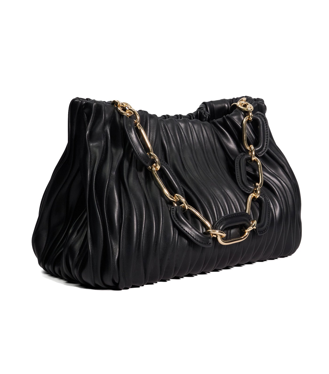 Dominia Wavy Quilt Bag Black