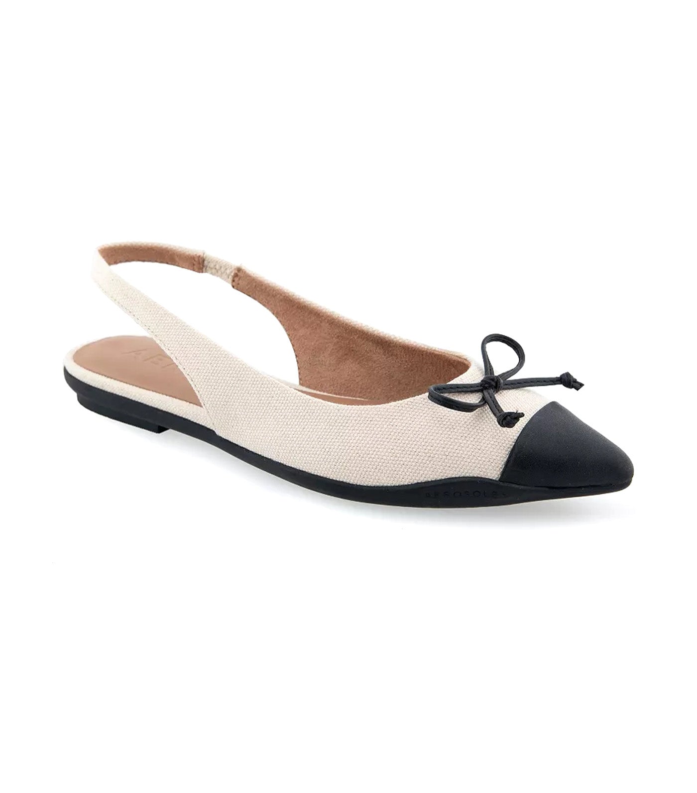 Donna Flat Cream Canvas