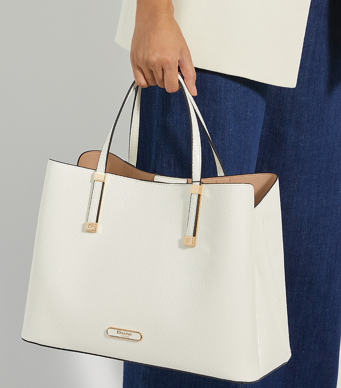 Dorry Large Unlined Tote White