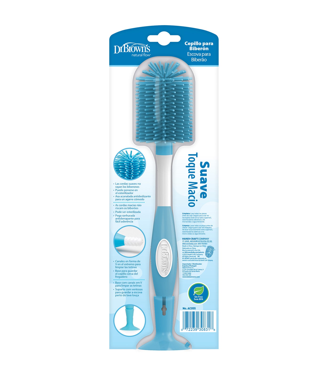 Bottle Brush Soft Touch (Non-Metal, No Sponge)
